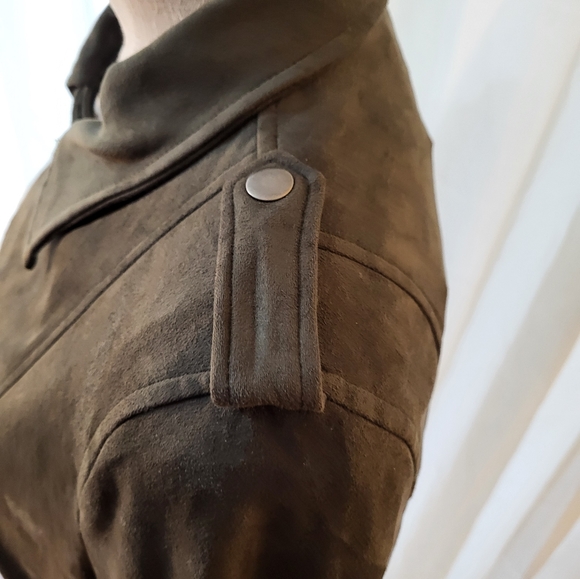 Who What Wear Women Green olive Jacket Size L. NWT - Picture 4 of 7